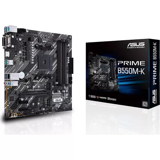 Asus Prime B550M-K Amd B550 DDR4 4600 MHz (OC) Am4 mAtx Anakart