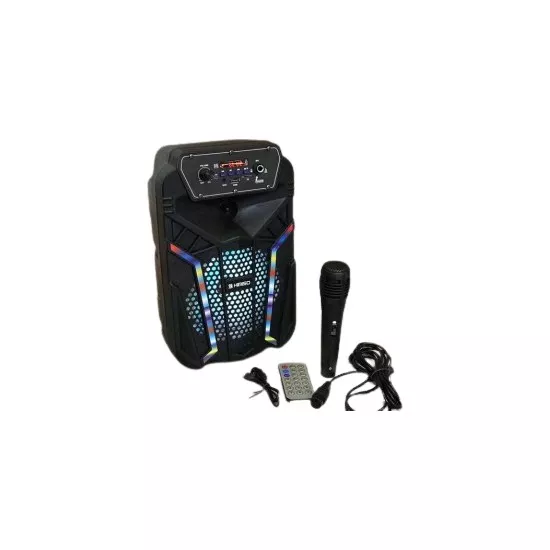 Kimiso QS-2602 Taşınabilir Karaoke Mikrofonlu LED Işıklı Bluetooth Hoparlör