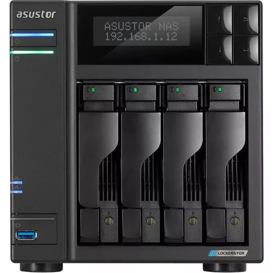 Asustor AS6604T Intel J4125 4gb 4 x HDD Double Ethernet Nas Yedekleme Ünitesi
