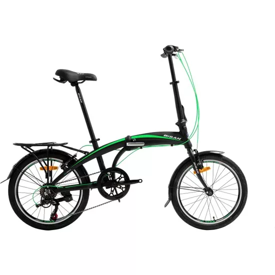 Bisan FX3500 Katlanır Bisiklet 2020 Üretim 20 Jant Siyah - Yeşil