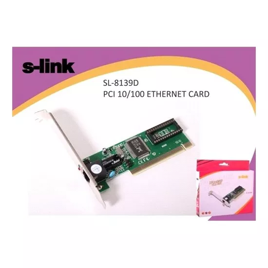 S-Link Sl-8139 Pcı 10/100 Ethernet Kart