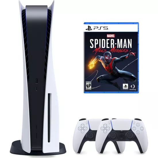 Sony PS5 Playstation 5 Oyun Konsolu + 2. Kollu + Marvel Spider-Man Miles Morales