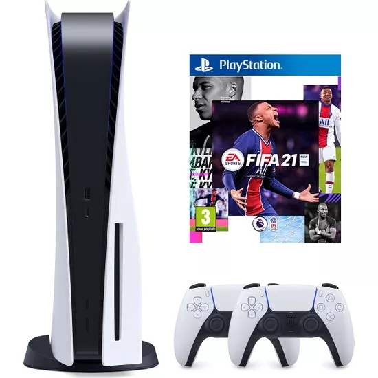 Sony PS5 Playstation 5 Oyun Konsolu + 2. Kollu + PS5 Fifa 2021