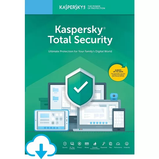 Kaspersky Total Security 1 Kullanıcı 1 Yıl Türkçe Anti Virüs Programı 2021 Sürüm