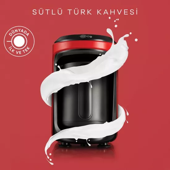 Karaca Hatır Hüps Sütlü Türk Kahve Makinesi Kırmızı